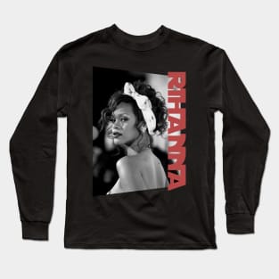 graceful rihanna - monochrome style Long Sleeve T-Shirt